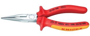 KNIPEX 2506160 - Půlkulaté kleště s břity - 160 mm - do 1000 V