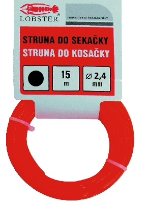 Struna do sekačky 2,4 mm x 15 m, tvar Kulatý, Lobster