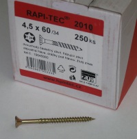 Vrut 4,5 x 60/34 RAPI-TEC 2010, TORX 20