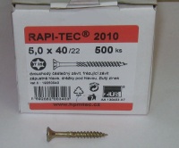 Vrut 5 x 40/22 RAPI-TEC 2010, TORX 25