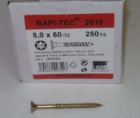 Vrut 5 x 60/32 RAPI-TEC 2010, TORX 25