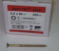 Vrut 5 x 80/47 RAPI-TEC 2010, TORX 25