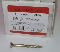 Vrut 6 x 60/34 RAPI-TEC 2010, TORX 30