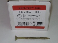 Vrut 6 x 80/48 RAPI-TEC 2010, TORX 30