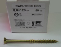 Vrut 8 x 120/54 RAPI-TEC HBS, TORX 40