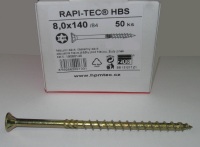 Vrut 8 x 140/84 RAPI-TEC HBS, TORX 40