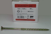 Vrut 8 x 160/80 RAPI-TEC HBS 2010, TORX 40