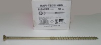 Vrut 8 x 220/100 RAPI-TEC-HBS, TORX 40