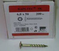 Vrut 6 x 50 RAPI-TEC SK, hl. 14 mm, TORX 30