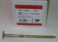 Vrut 8 x 140/80 RAPI-TEC SK, hl. 22 mm, TORX 40