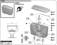 Nádrž WC pro kombinační mísy T-2450 SAM Myjava