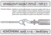 Spirálový vazač pytlů - Typ C1 - rádlovací svidřík, armatury